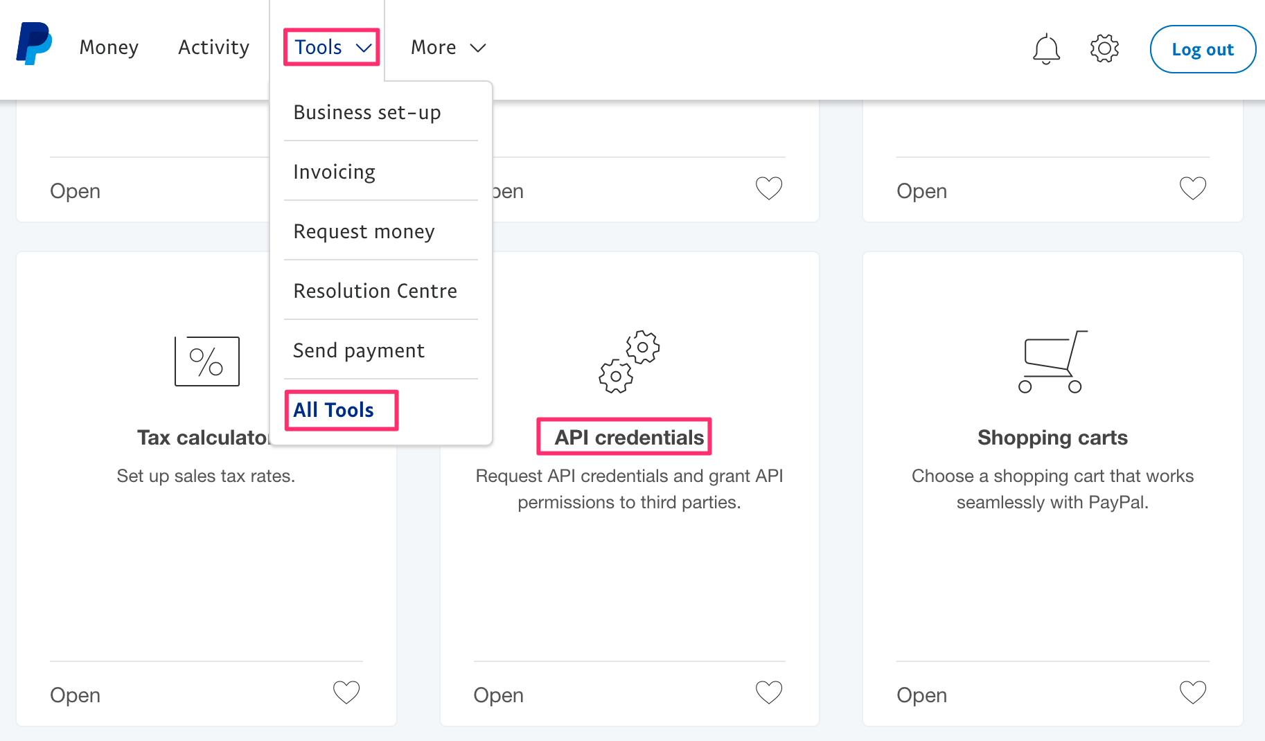 Choose-the-Type-of-API-Credentials