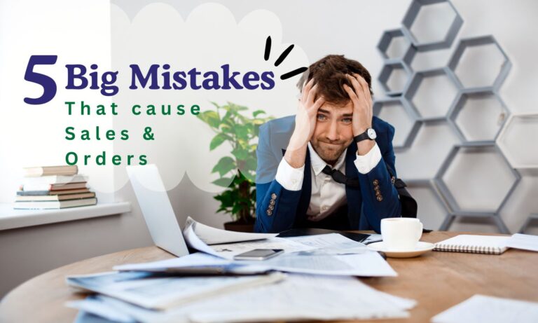 a person thinking about lack of sales