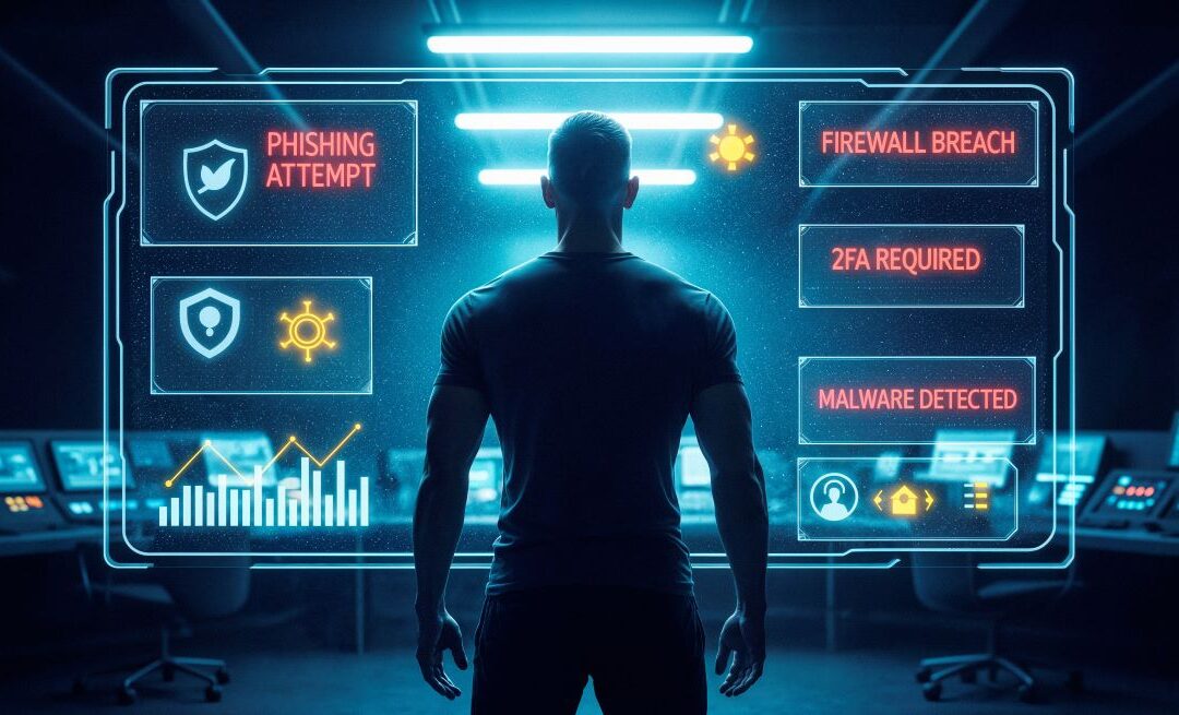 cybersecurity analyst while monitoring system