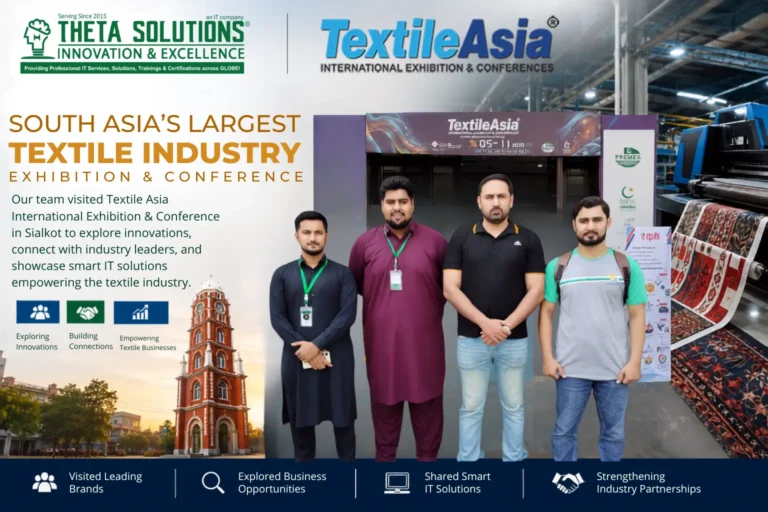 theta solutions at textile asia exhibition sialkot