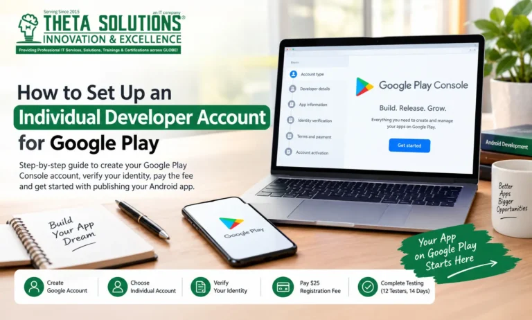 How to setup an individual developer account for google play