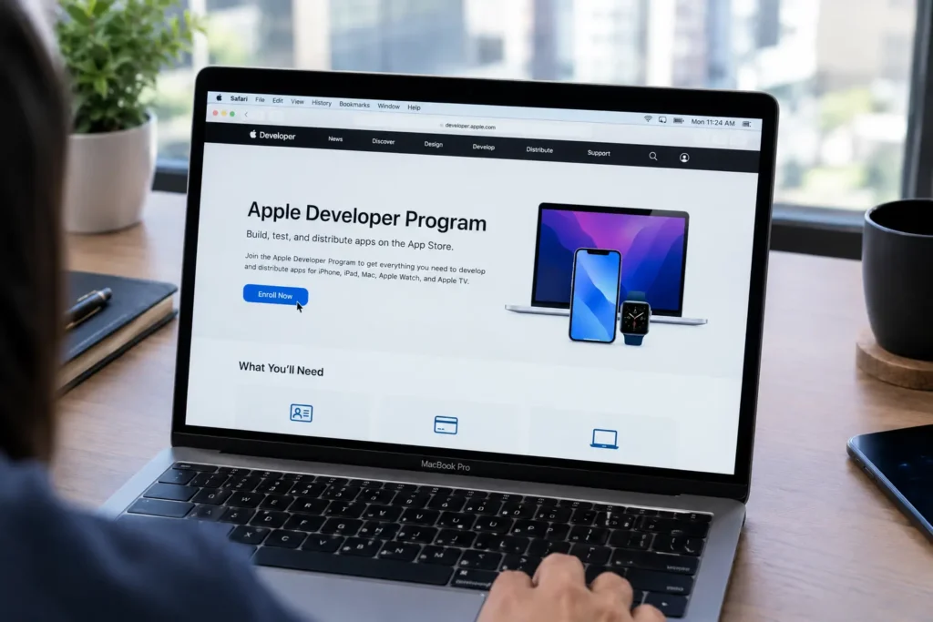 apple store individual developer account setup