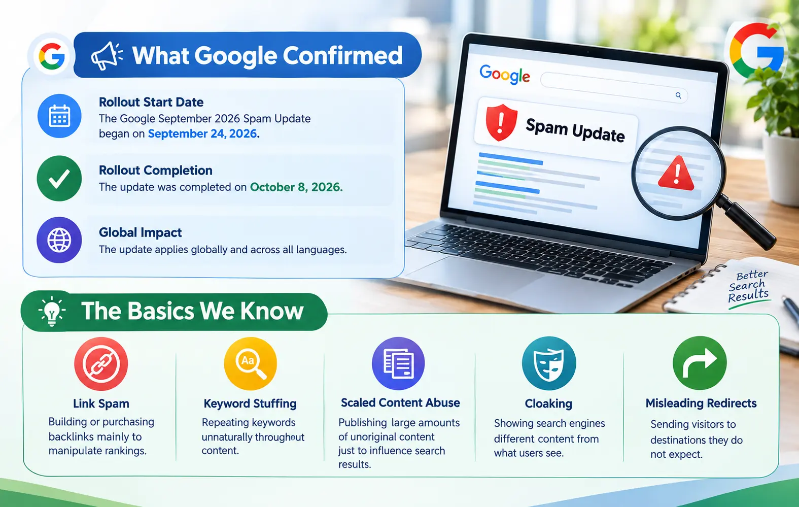 Google September 2026 Spam Update Infographic